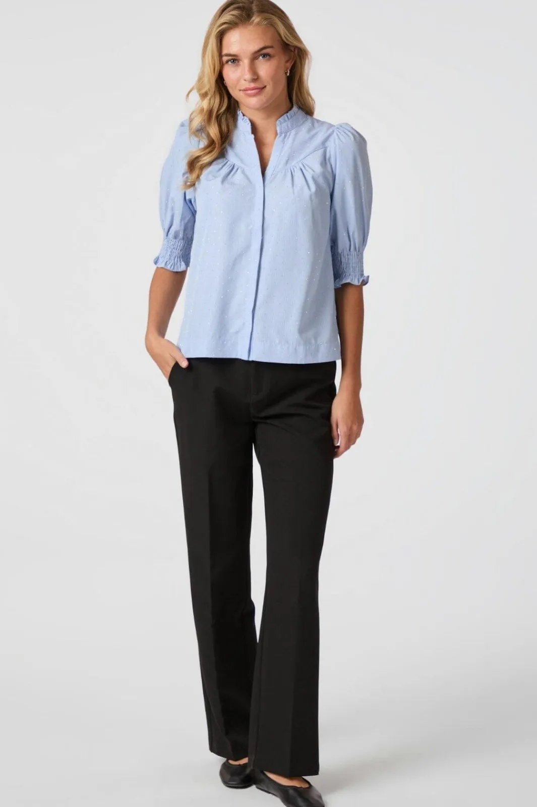 Best Neo Noir Diana B Stripe Stone Blouse 164327 145