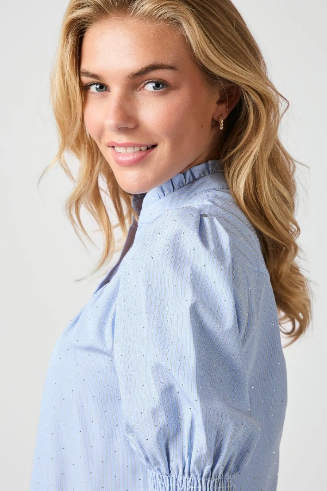 Best Neo Noir Diana B Stripe Stone Blouse 164327 145