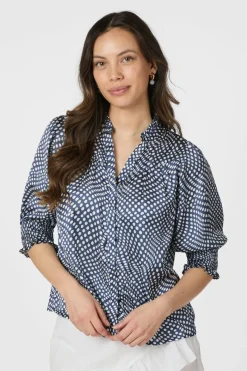 Sale Neo Noir Diana Vibrant Dot Blouse 163423 141