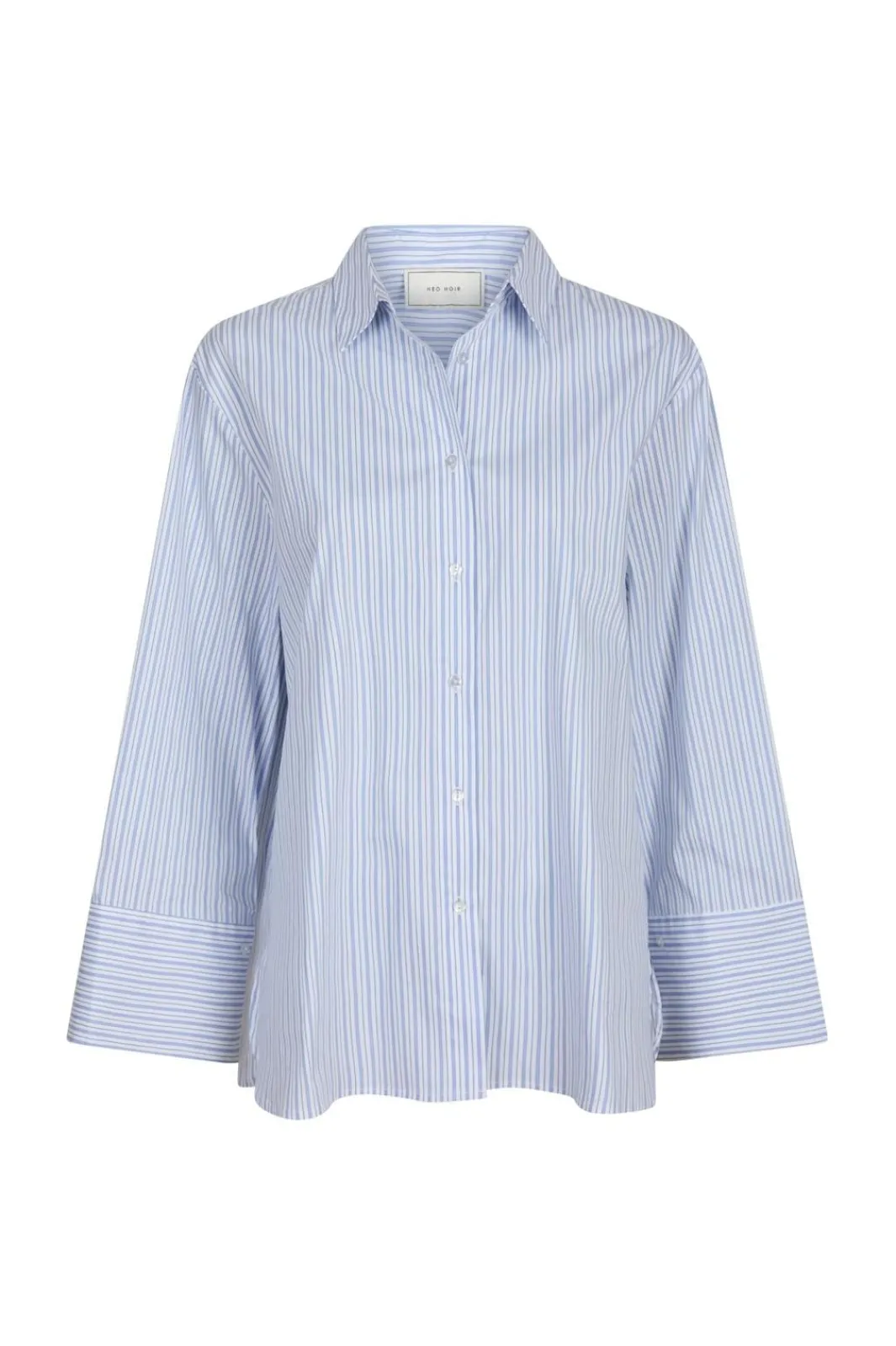 Discount Neo Noir Dita Mini Stripe Shirt 162706 Light Blue