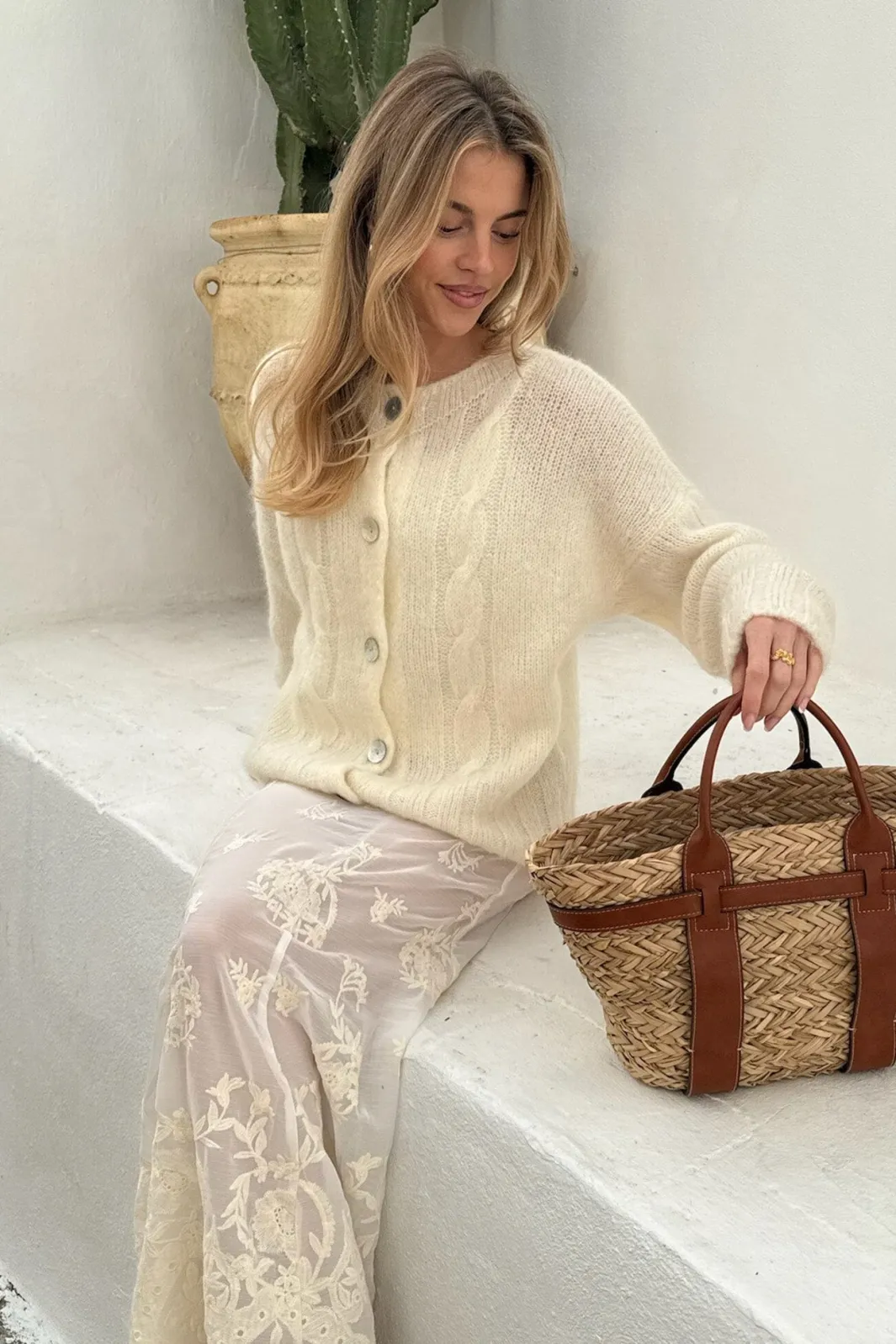 Outlet BYIC Ditteic Cardigan 3420 White