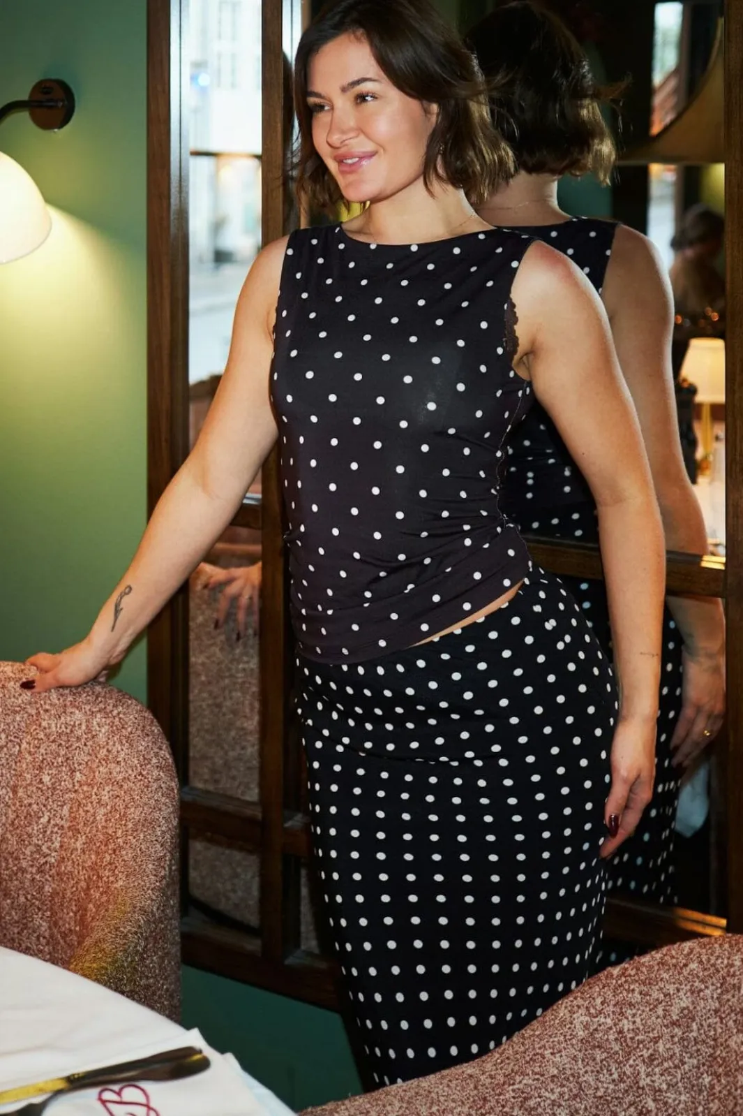 Sale Neo Noir Ditty Jersey Dot Top 167487 100