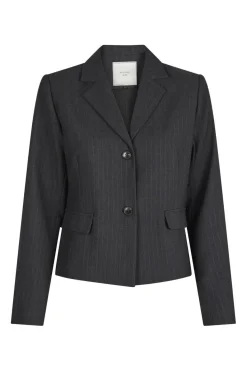 Online Neo Noir Djarla Pinstripe Blazer Antracit