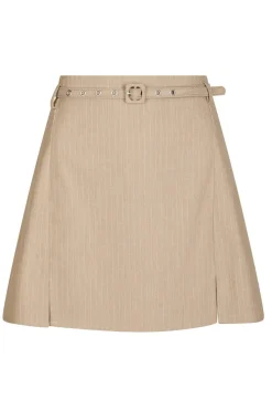 Discount Neo Noir Donte Melange Pinstripe Skirt 164593 119
