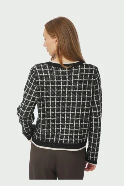 Neo Noir Doro Stitch Knit Cardigan 164513 100