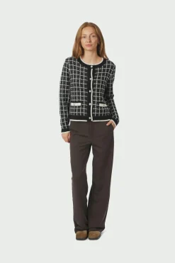 Neo Noir Doro Stitch Knit Cardigan 164513 100