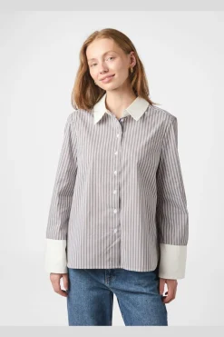 Clearance Neo Noir Dranila Stripe Shirt 165982 210