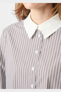 Clearance Neo Noir Dranila Stripe Shirt 165982 210