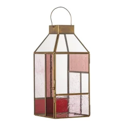New Bloomingville Drew Lanterne, Rosa, Glas 82072736 Rose
