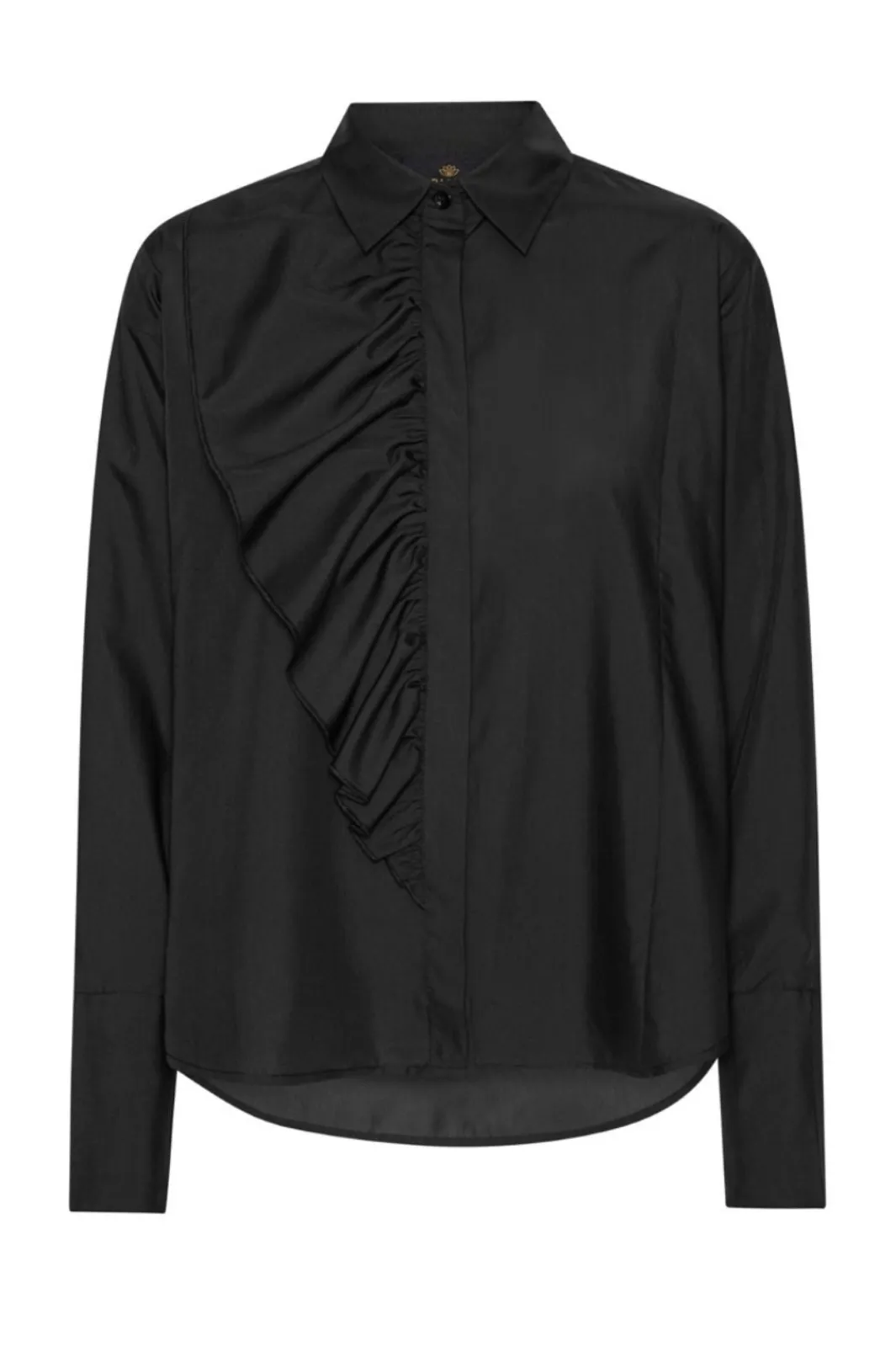Clearance Karmamia Drew Shirt 2215 Black Cotton
