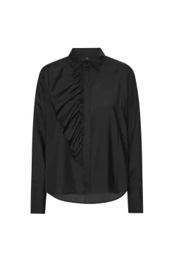 Clearance Karmamia Drew Shirt 2215 Black Cotton