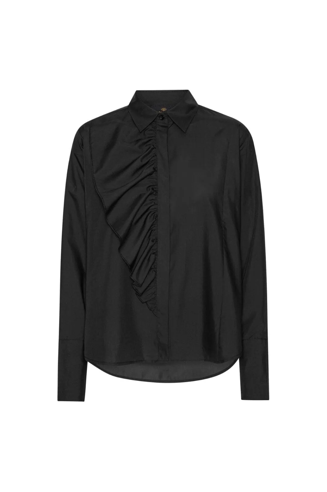 Clearance Karmamia Drew Shirt 2215 Black Cotton