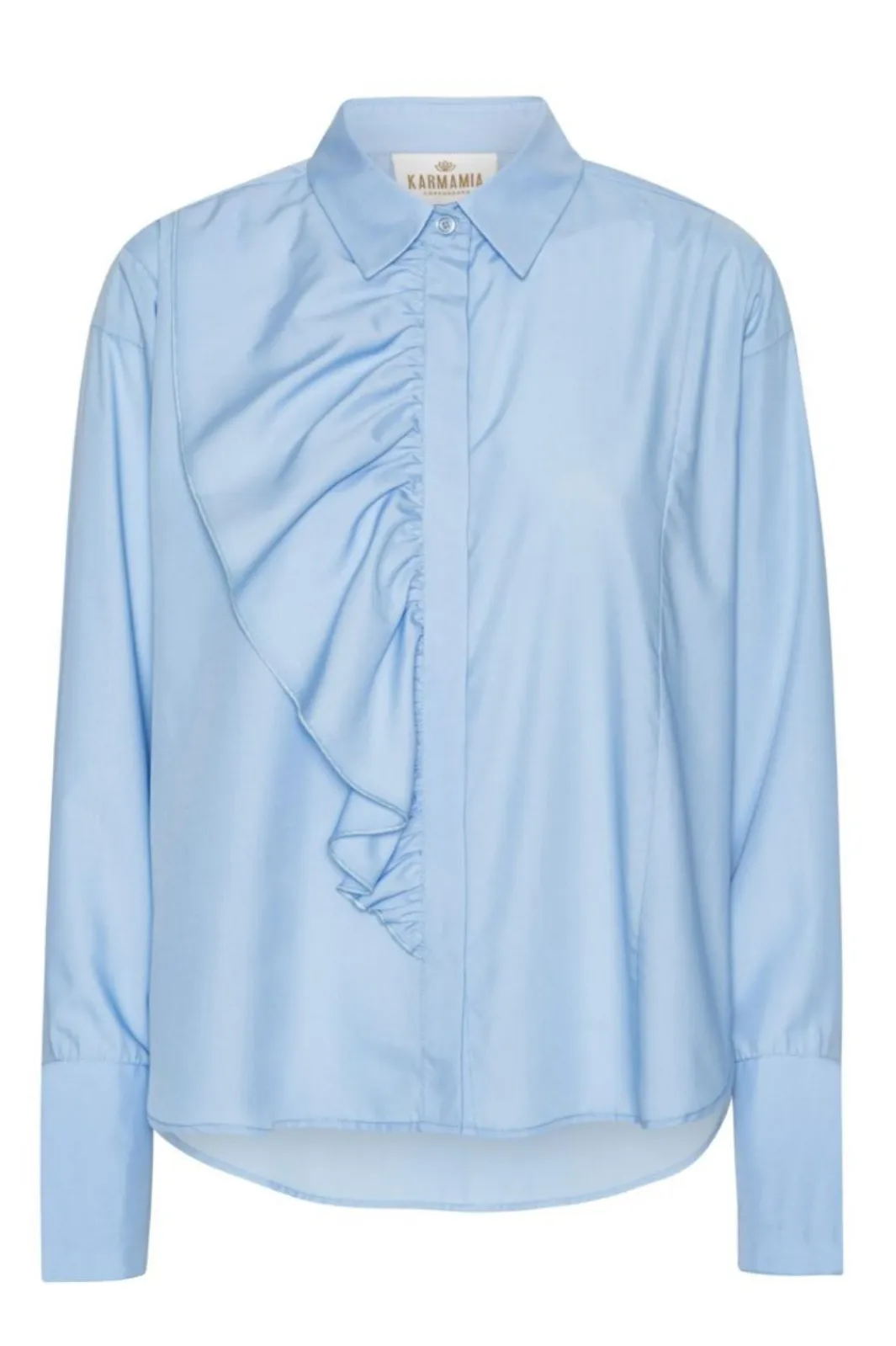 Clearance Karmamia Drew Shirt 2209 Sky Blue Cotton