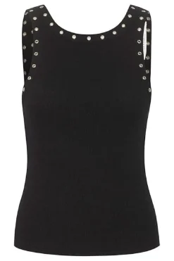 Best Gestuz DrewGZ eyelet tank top Black