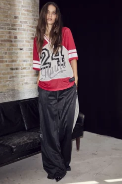 New Haute L'Amitié Drift Combo Number Tee HL10478 Red