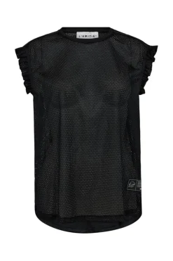 Sale Haute L'Amitié Drift Frill Sports Top HL10106 Black