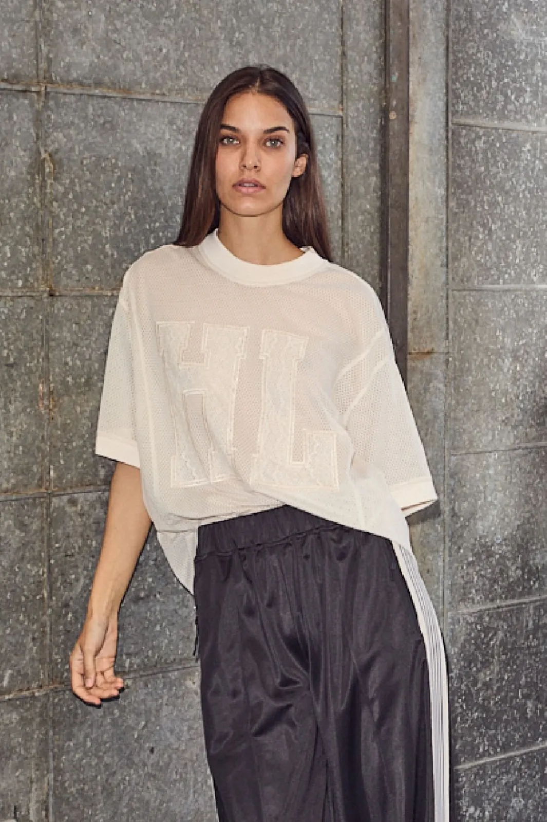 Online Haute L'Amitié Drift Hl Lace Tee HL10272 Pearl