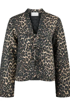 Neo Noir Dubbie Leo Quilt Jacket Leopard