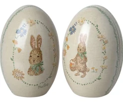 Hot Maileg Easter Egg Set, Metal 2 Ass.