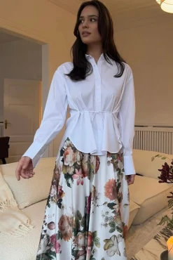Outlet Karmamia Edie Shirt 2101 Cloud White