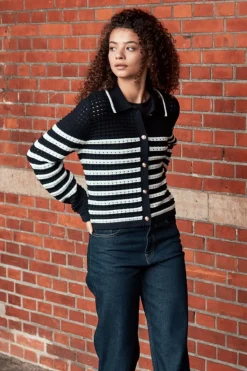Online Neo Noir Effie Knit Cardigan 164571 141