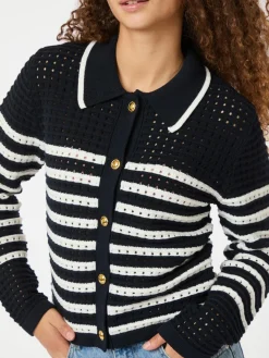 Online Neo Noir Effie Knit Cardigan 164571 141