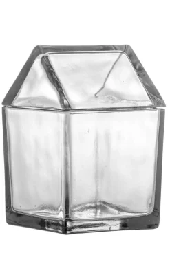 Outlet Bloomingville Elius Krukke m/låg, Klar, Genanvendt Glas 82068543 Clear