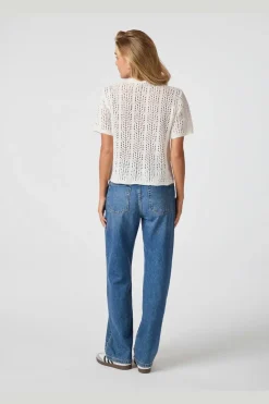 New Neo Noir Ellen Crochet Knit Cardigan 161641 120