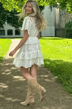BYIC Ellinoric Lace Layer Dress vw Vintage White