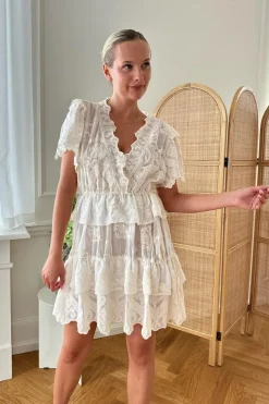 BYIC Ellinoric Lace Layer Dress vw Vintage White