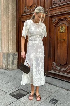 Online BYIC Ellinoric Lace Long Dress vw Vintage White