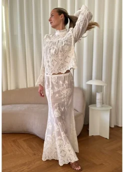 Clearance BYIC Ellinoric Lace Shirt vw Vintage White