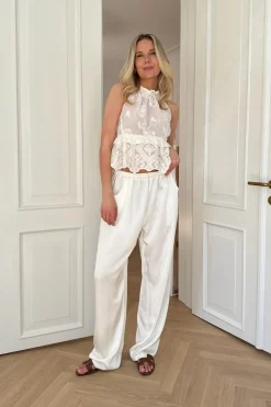 BYIC Ellinoric Lace Top vw Vintage White