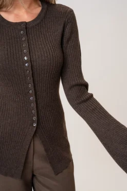 BYIC Elmaic Cardigan 1196 Dark Brown