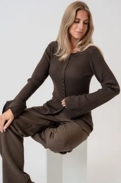 BYIC Elmaic Cardigan 1196 Dark Brown