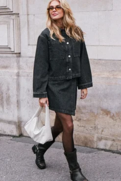 Best Neo Noir Emilia D Jacket Dark Grey