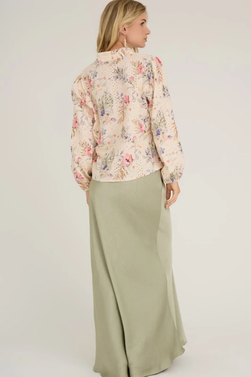 Outlet A-View Emily Skirt 859 Dusty Green