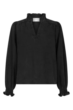 Outlet Neo Noir Emmeline Denim Blouse 164434 100