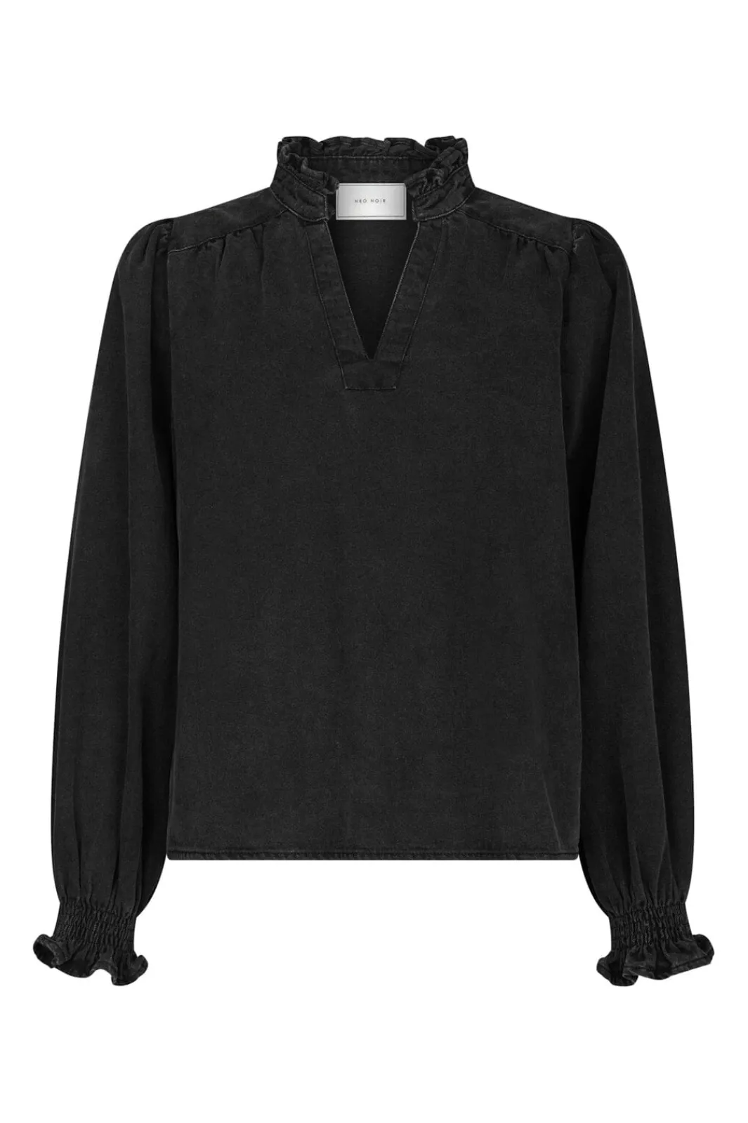 Outlet Neo Noir Emmeline Denim Blouse 164434 100