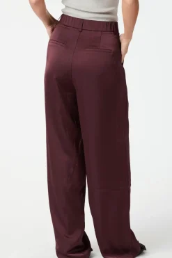 Online Neo Noir Emmett Heavy Sateen Pants 164136 Burgundy