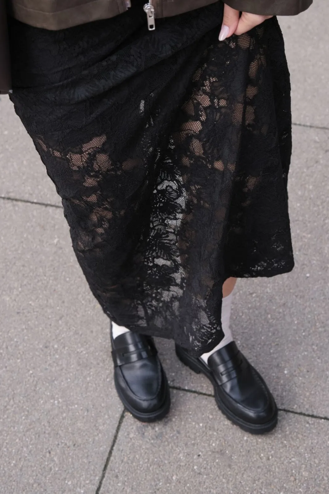 Best Neo Noir Emmie Lace Skirt 163608 Black