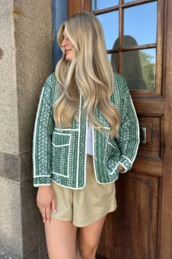 Sale BYIC Emmy Quilted Jacket Green