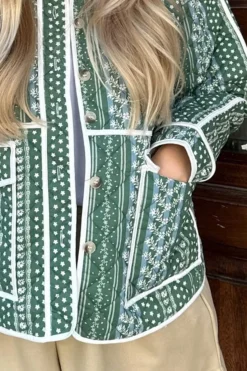 Sale BYIC Emmy Quilted Jacket Green