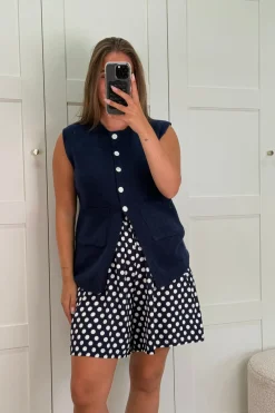 Discount A-bee Esme Vest Navy