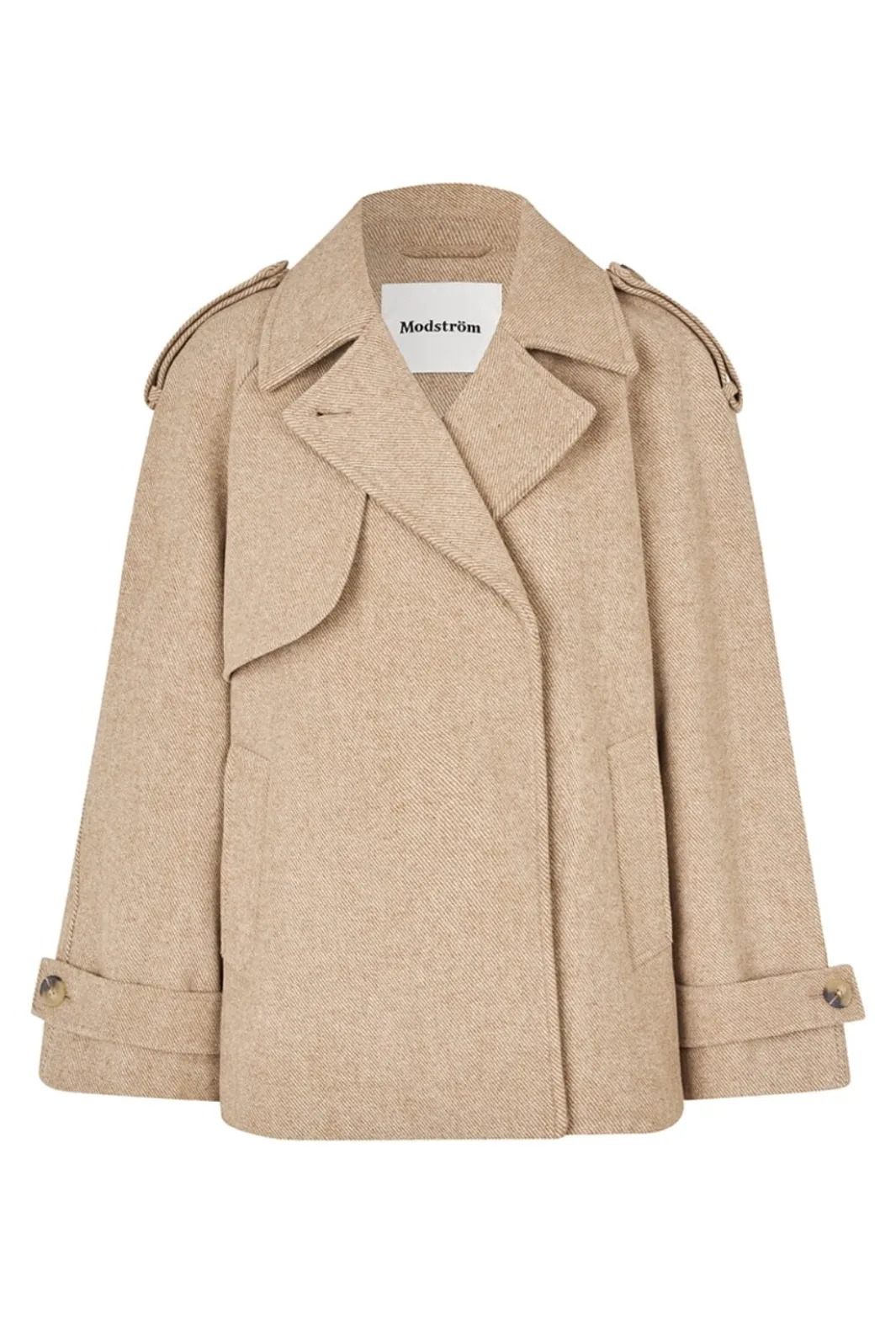 Clearance Modström Esmundmd Twill Jacket 57735 11504 Beige Twill Melange