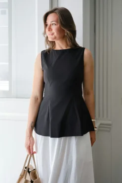Hot Neo Noir Esteves Poplin Top 165379 100