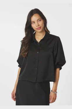 Outlet Neo Noir Etta Heavy Sateen Shirt 167036 100