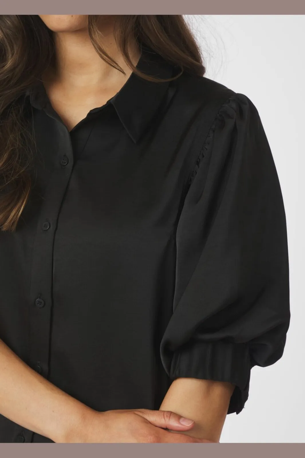 Outlet Neo Noir Etta Heavy Sateen Shirt 167036 100