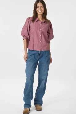 Sale Neo Noir Etta Soft Stripe Stone Shirt 166416 393