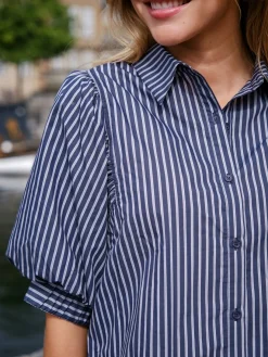 Clearance Neo Noir Etta Stripe Shirt 166862 141